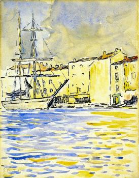 Reproductions of Paul Signac's painting,The Brig Reproductions of Paul Signac's painting,The Brig